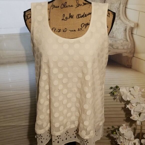 Valerie Steven Layered Mesh Top Size S - Picture 2 of 7